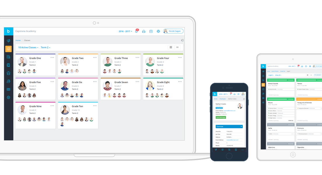 Built with mobile in mind so you can access your school from anywhere and across a range